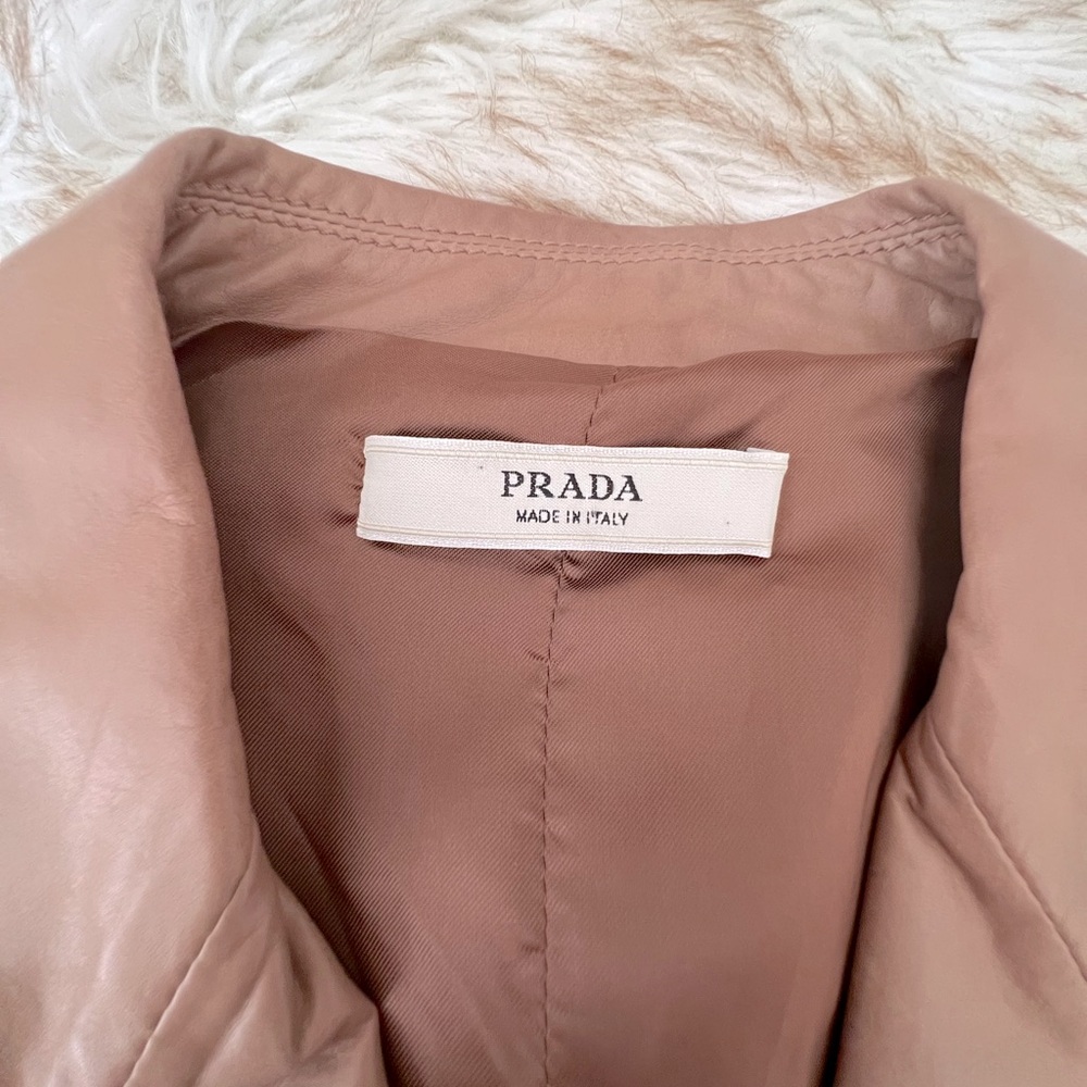 Prada Leather Jacket Blazer - image 4